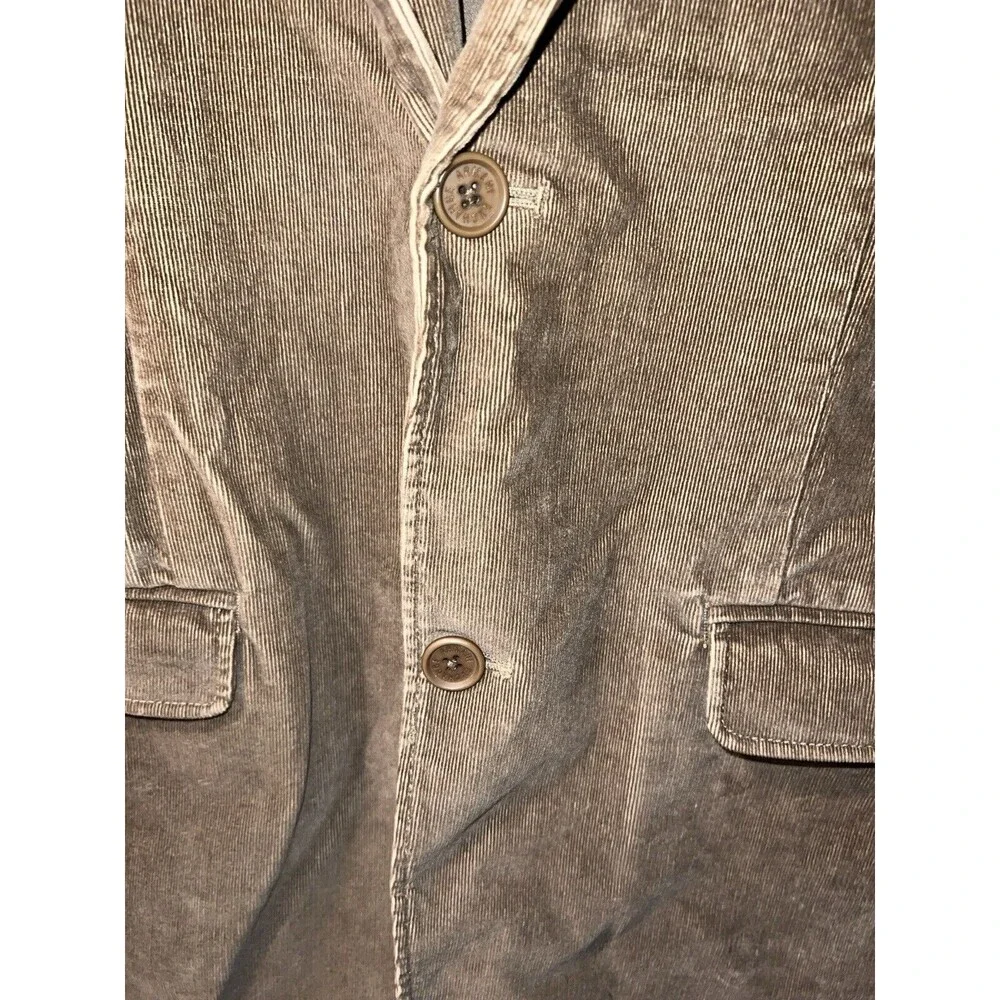 Armani Exchange A|X Corduroy Sport Coat Blazer Casual Jacket Medium Camel Brown